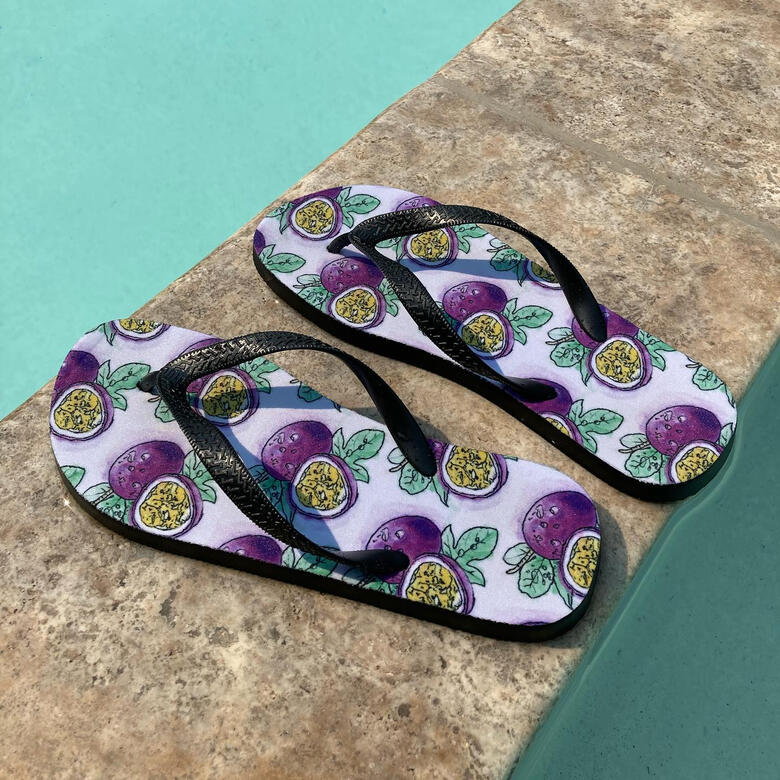Product photography used for social media showing off my various artistic and fun flip flop designs. Product photography used for social media showing off my various artistic and fun flip flop designs.
