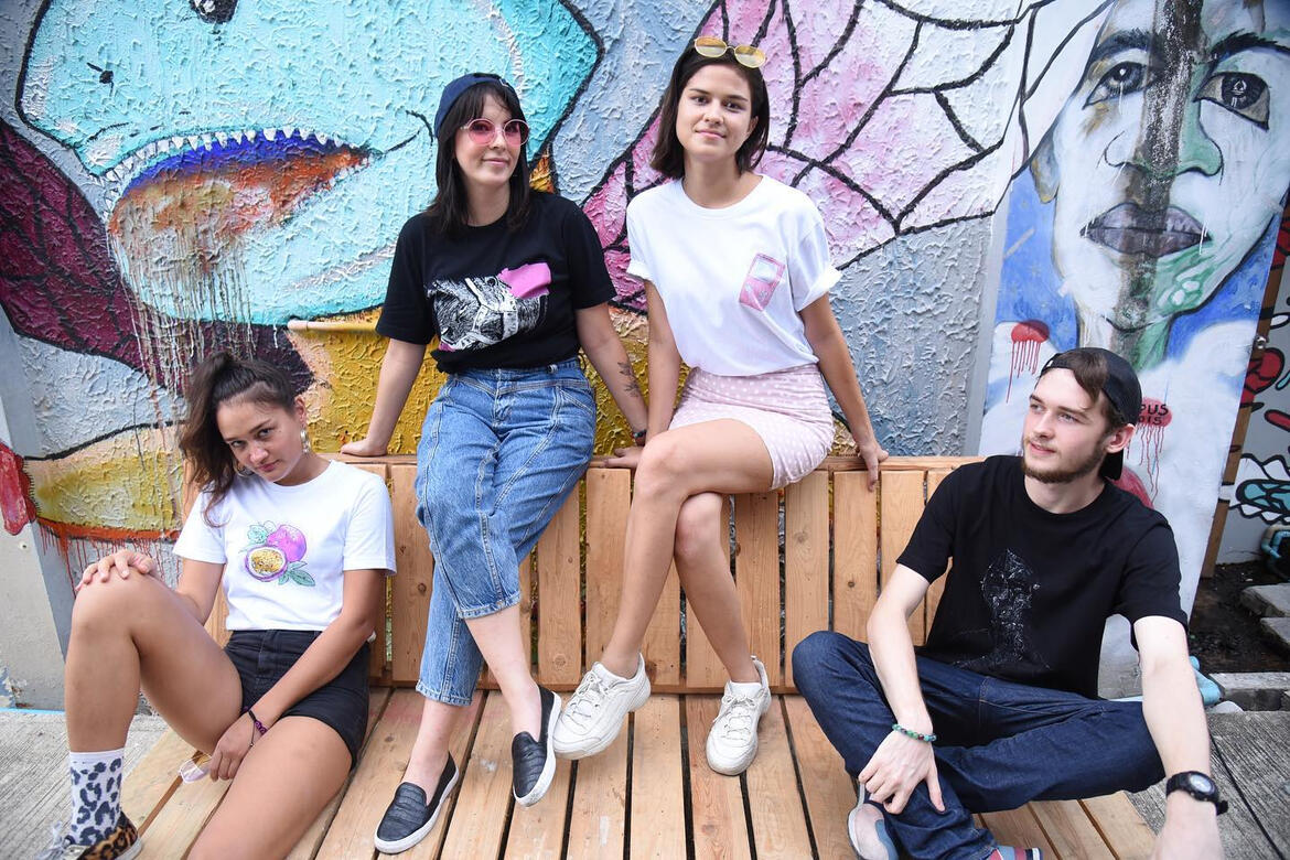 Photoshoot for some of my t-shirt designs in Bangkok, Thailand.